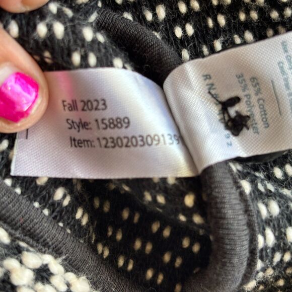 Marine Layer Birdseye Knit Blazer Black White Contrast Size Large - Picture 15 of 16